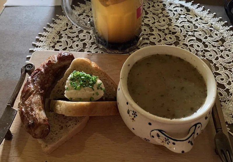 Żurek sour rye soup, a beloved Polish comfort food